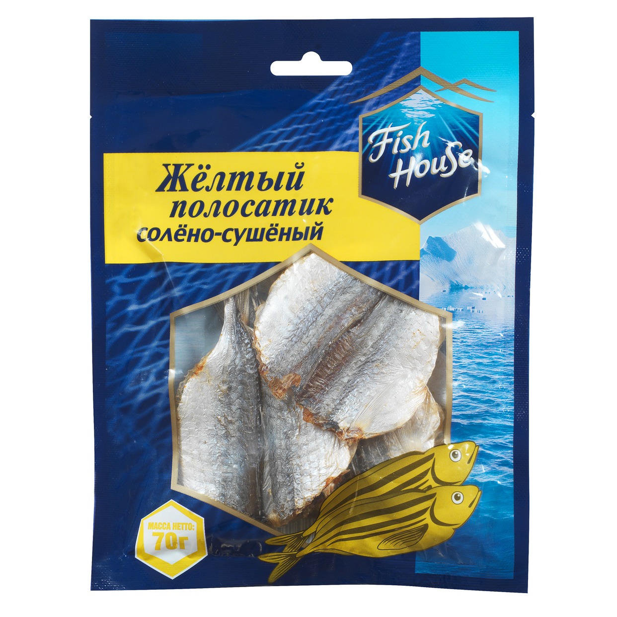 Рыба сушеная Fish House желтый полосатик, 70 г