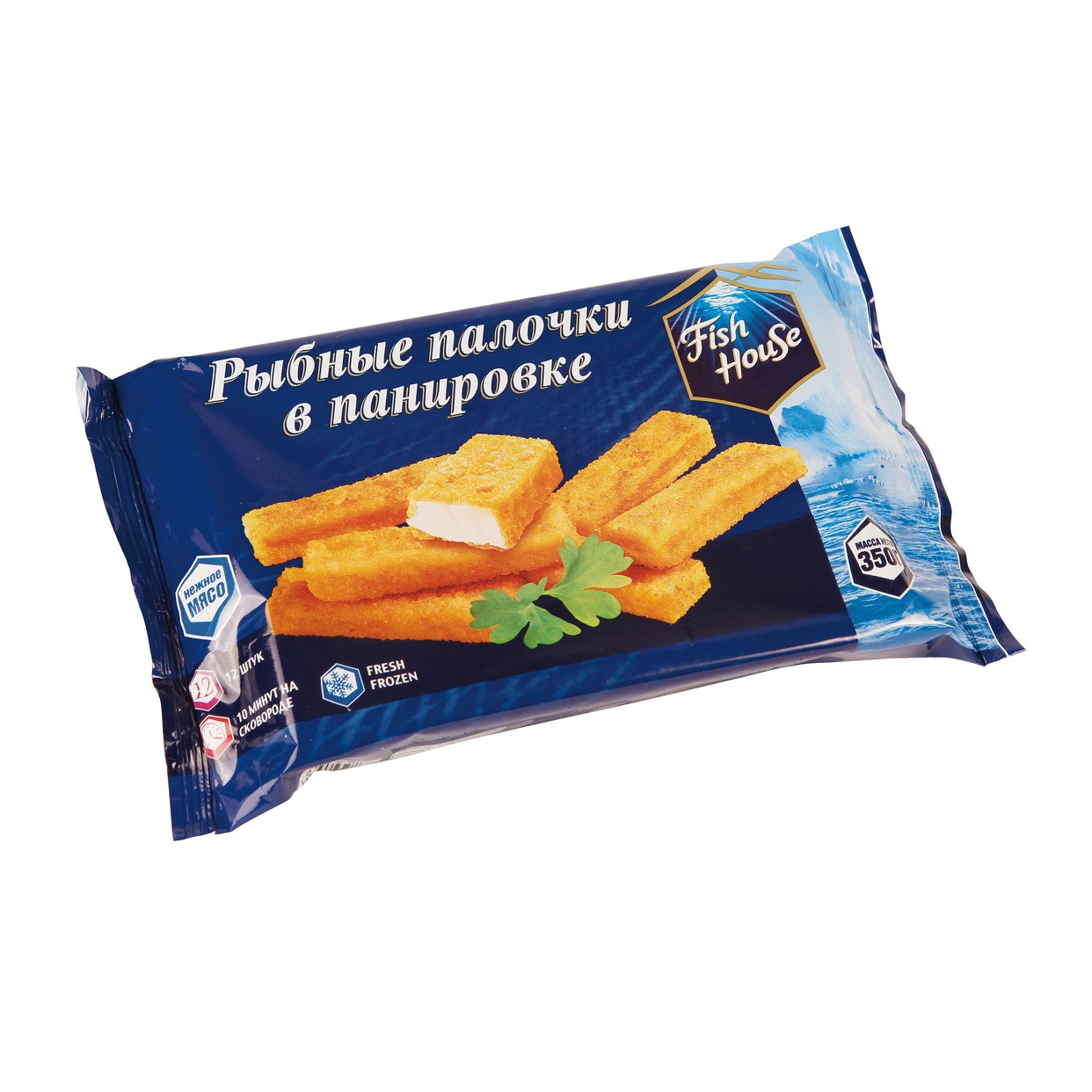 FISH HOUSE Палочки рыбные в панировке 350г