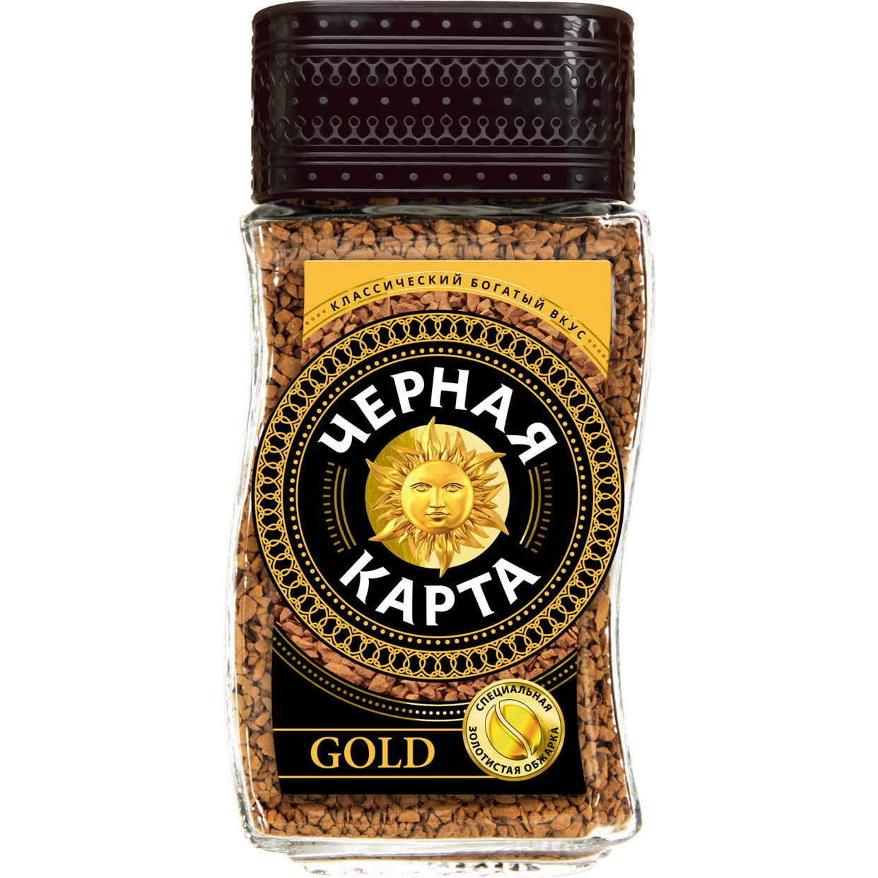 Кофе Черная Карта, Gold, растворимый, 95 г