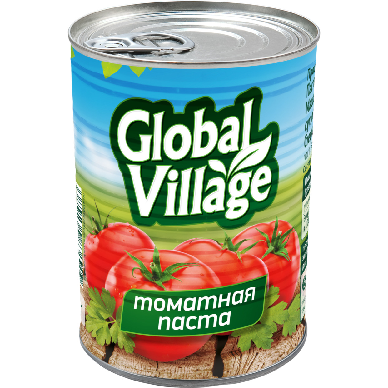 Паста томатная "Global village" 25% ж/б 380 г